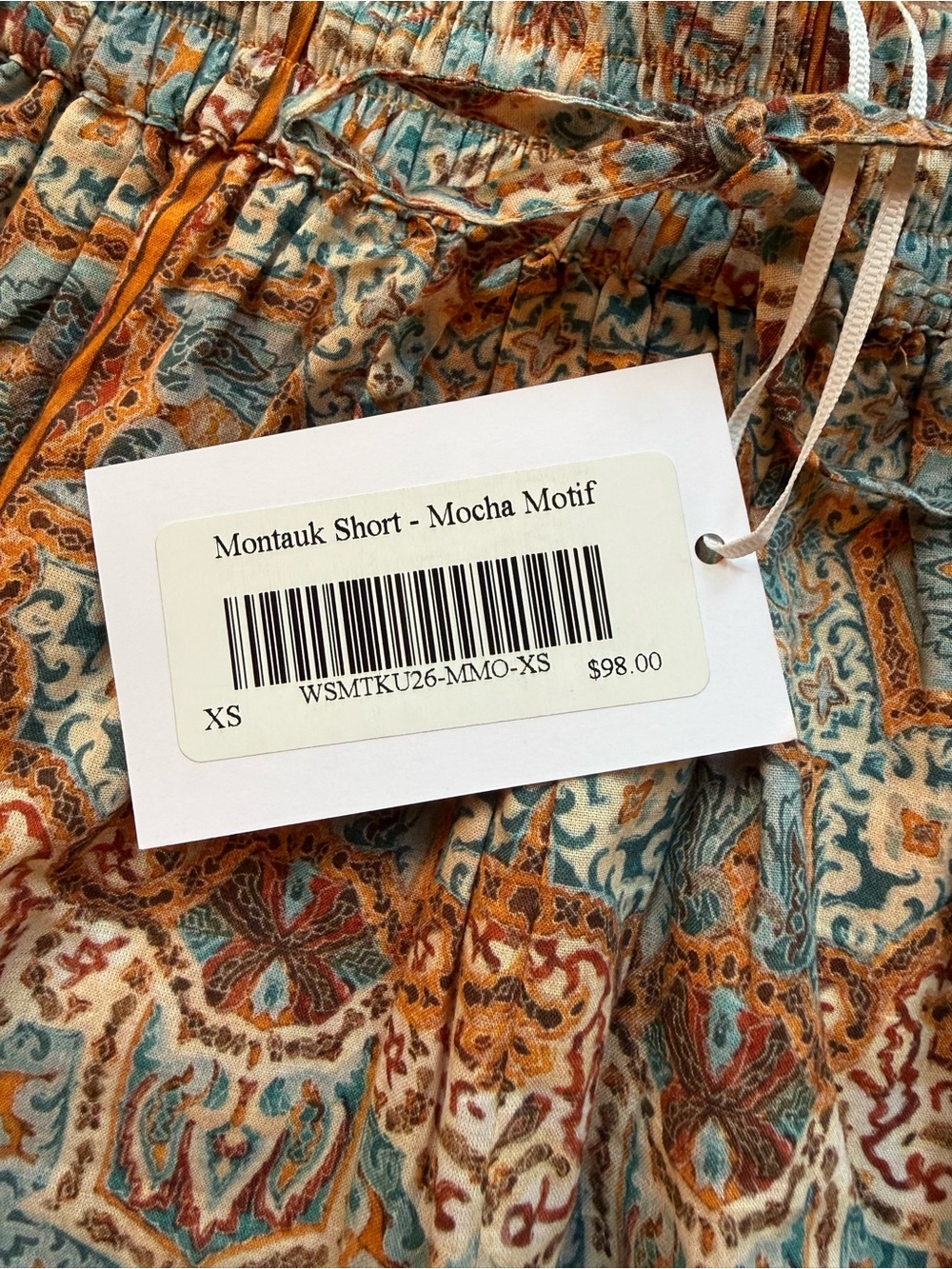 NWT Julia Amory Montauk Short Mocha Motif Sz XS - Picture 5 of 6